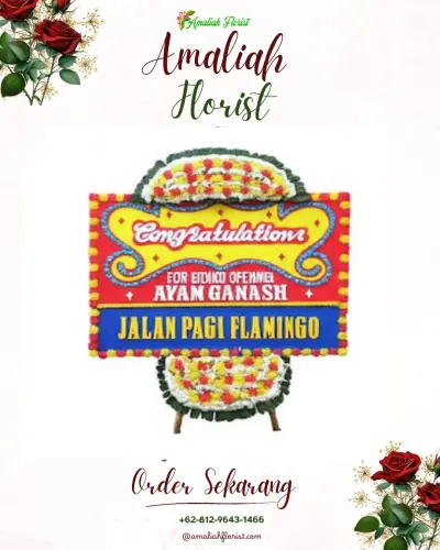 Bunga Papan Congratulation di Kalisongo